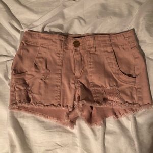 blush pink shorts